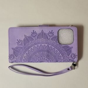 Purple Mandala Phone Wallet Case